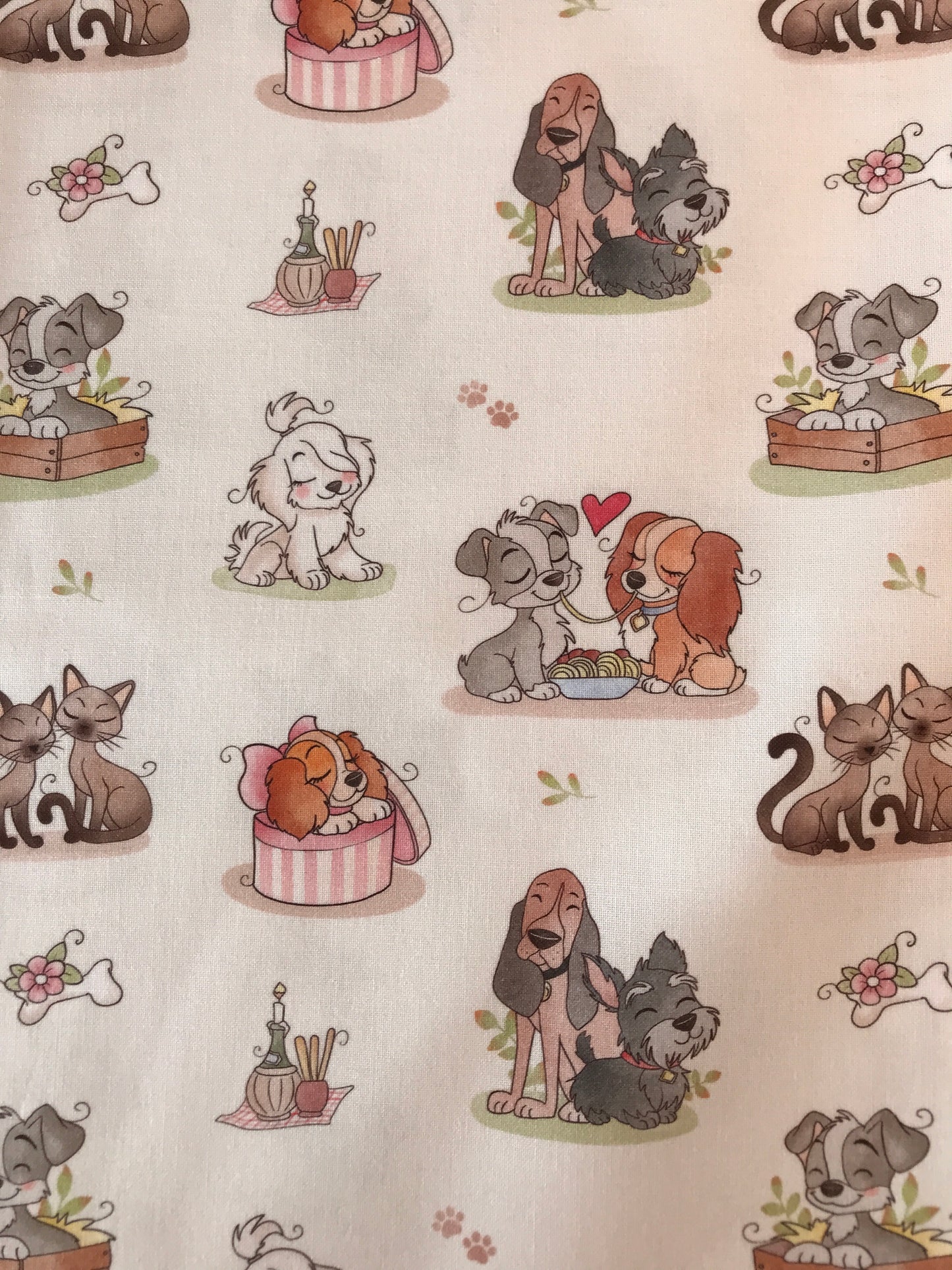 Cotone Premium Lilli e il Vagabondo