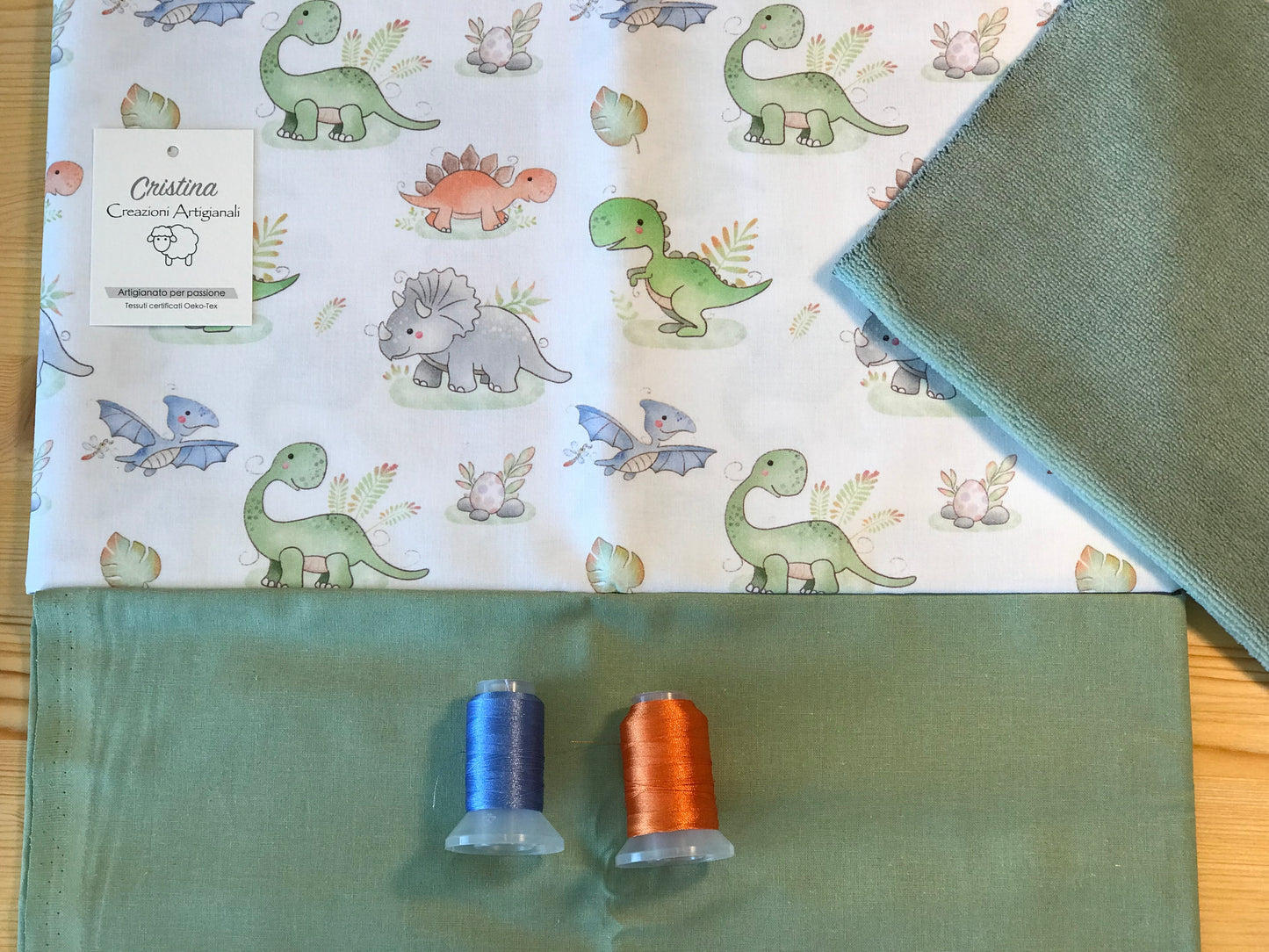 Cotone Premium Dinosauri