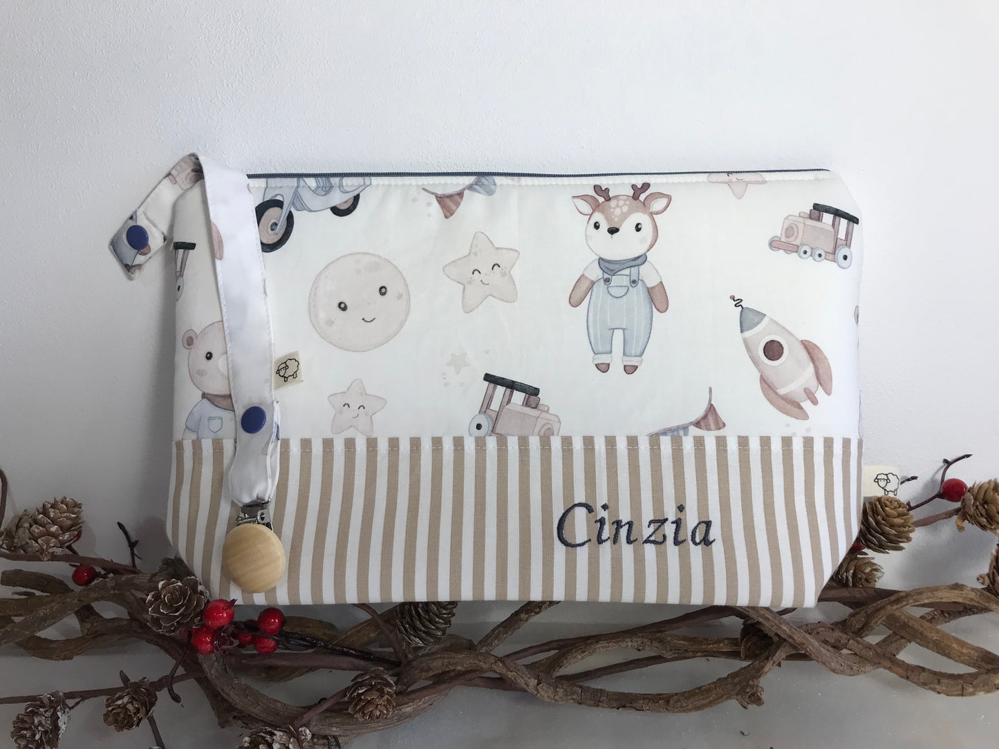 Pochette con nome su ordinazione