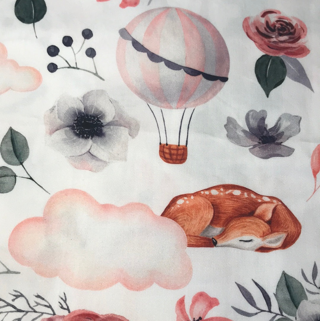 cotone Premium Cerbiatte in fiore