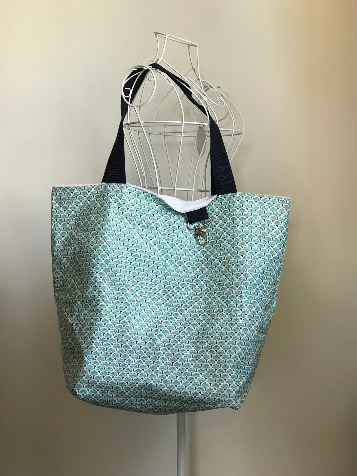 Borsa Mare ventagli turchese
