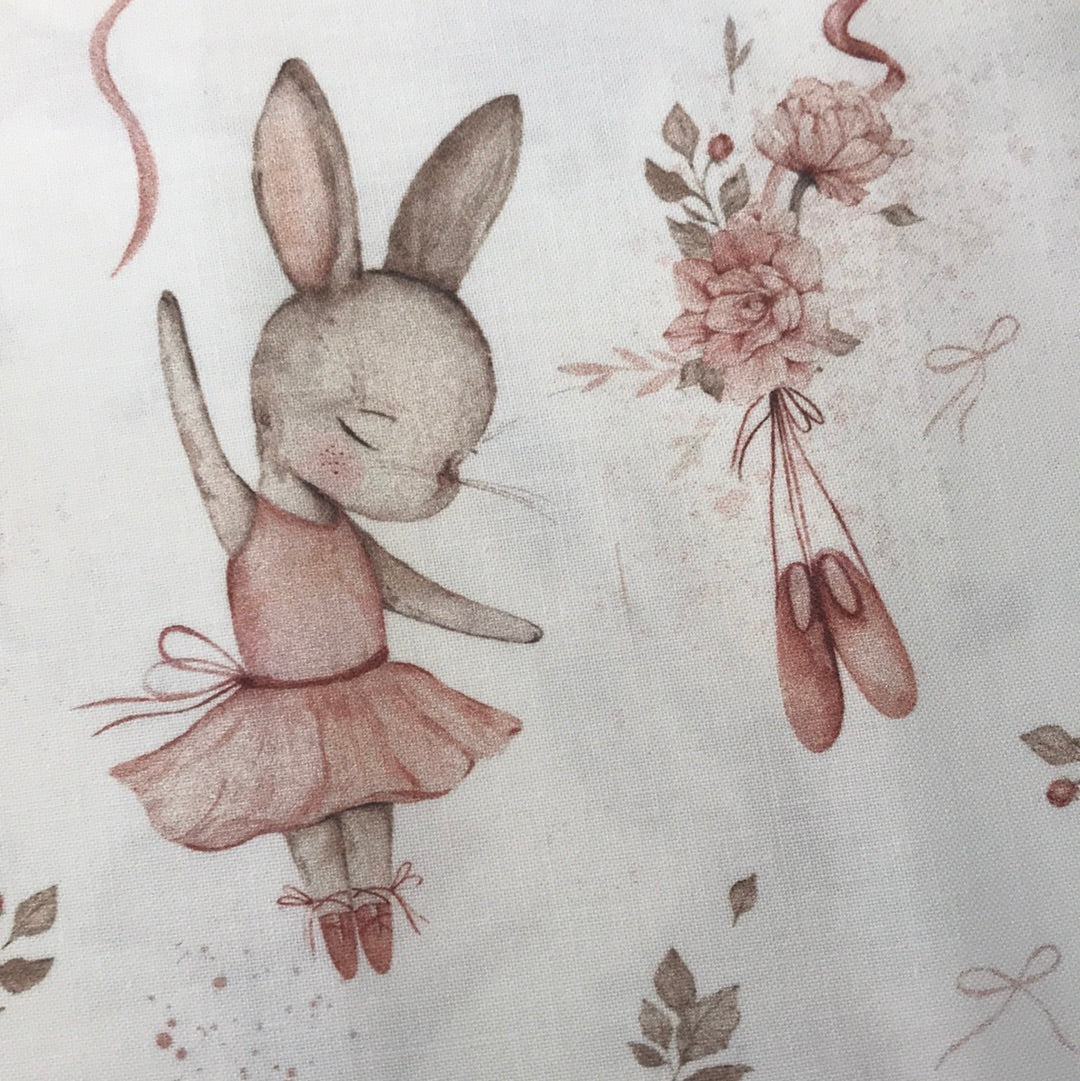 cotone Premium Conigliette In fiore